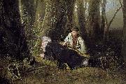 Vasily Perov The bird catcher Sweden oil painting artist
